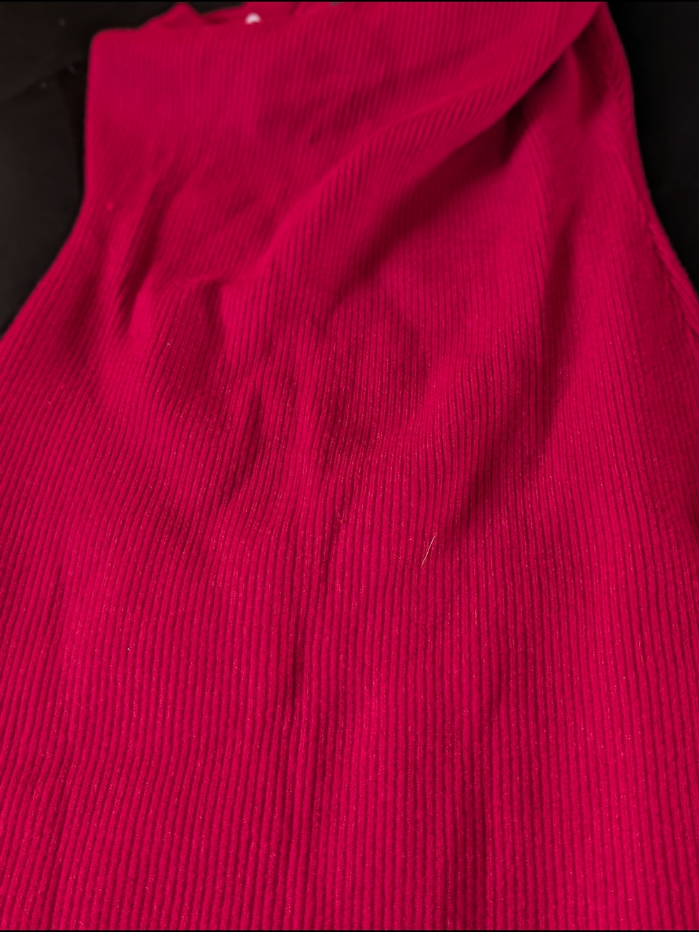 ZESICA‎ Red One Shoulder Bodycon Midi Dress Sleeveless Slit Size M - Picture 9 of 9
